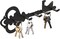 Key Holder Wall Mount, Black Key Organizer Hooks for Wall, Key Rack Entryway Hanger with Screws and Anchors Home Sweet Home Wall Decor Key Chain Hooks